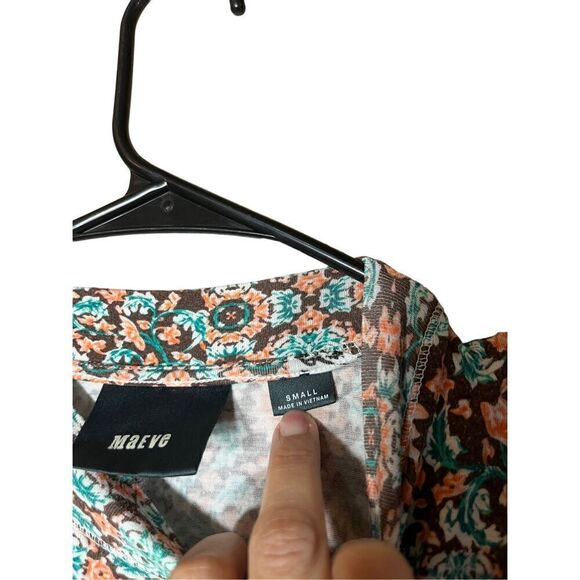 Anthropologie Maeve BOHO Floral Mixed Print Sleeveless Dress Size Small - Picture 7 of 9